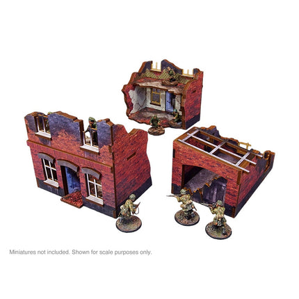 Pre - Painted WW2 Ostfront Stalingrad Small House (with Garage) - Gelände - Micro Art Studio - H00243