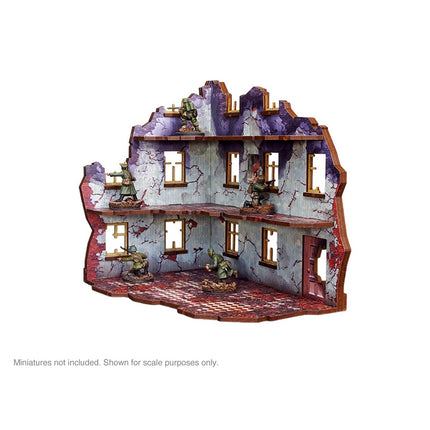 Pre - Painted WW2 Ostfront Stalingrad Univermag Left (with 3rd Floor) - Gelände - Micro Art Studio - H00249