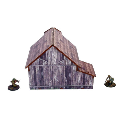 Pre - Painted WW2 Ostfront Village Barn - Gelände - Micro Art Studio - H00239