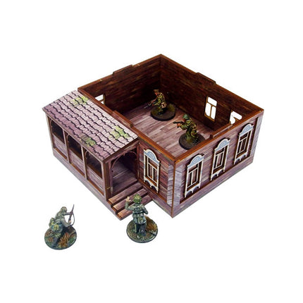 Pre - Painted WW2 Ostfront Village Doma - Gelände - Micro Art Studio - H00233