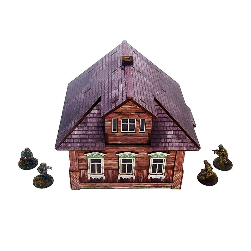 Pre - Painted WW2 Ostfront Village Forester's Dacha - Gelände - Micro Art Studio - H00234