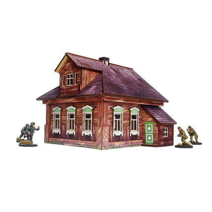 Pre - Painted WW2 Ostfront Village Forester's Dacha - Gelände - Micro Art Studio - H00234