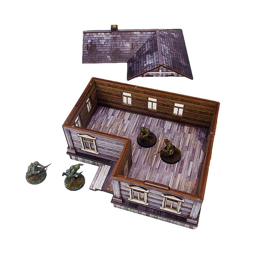 Pre - Painted WW2 Ostfront Village Iwan's House - Gelände - Micro Art Studio - H00237