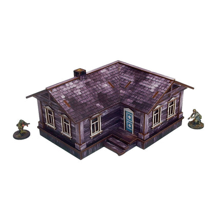 Pre - Painted WW2 Ostfront Village Maria's House - Gelände - Micro Art Studio - H00236