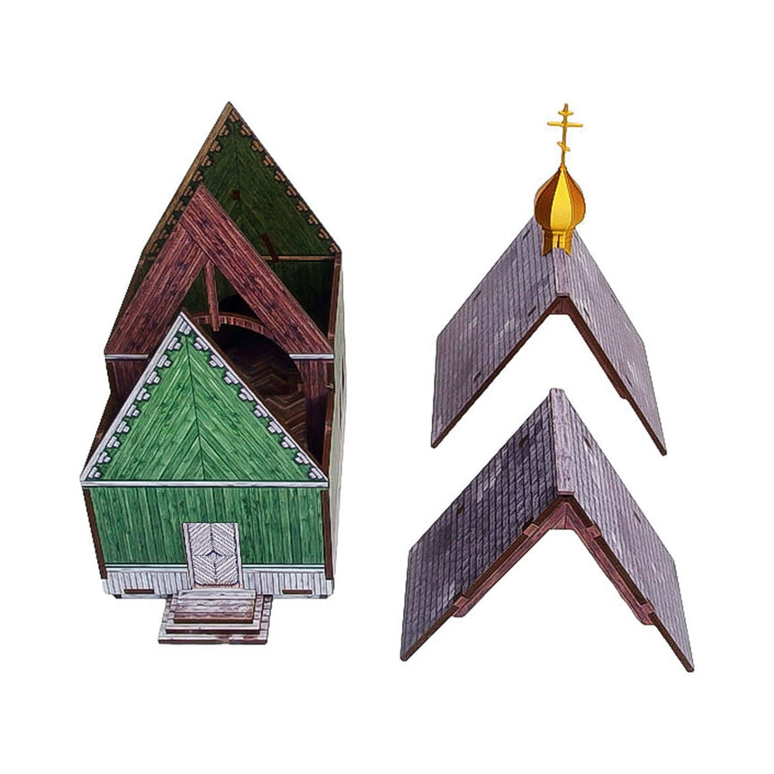 Pre - Painted WW2 Ostfront Village Tserkov - Gelände - Micro Art Studio - H00238