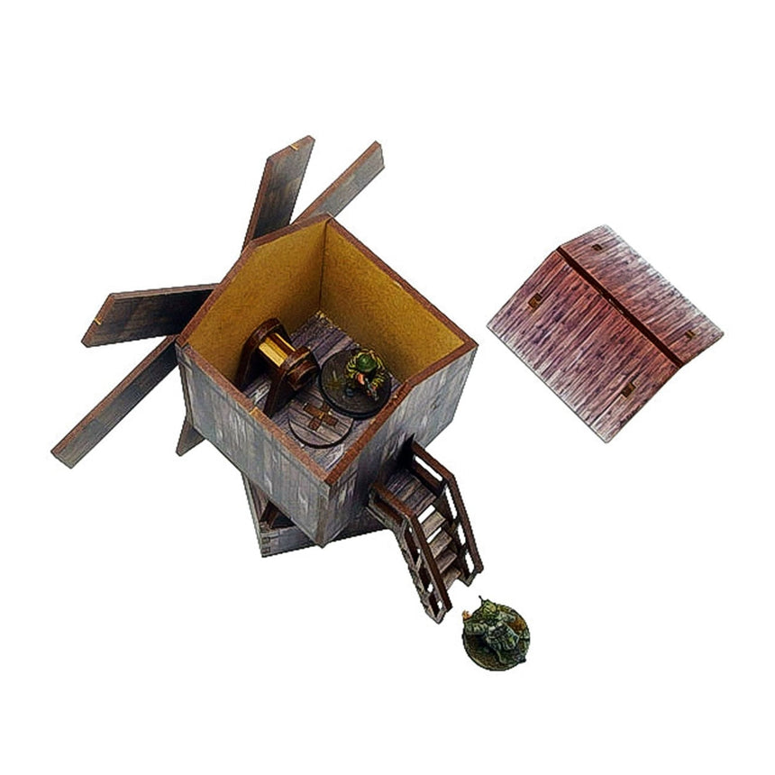 Pre - Painted WW2 Ostfront Village Windmill - Gelände - Micro Art Studio - H00240