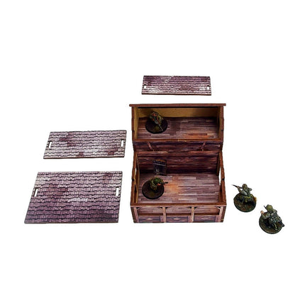 Pre - Painted WW2 Ostfront Village Workshop - Gelände - Micro Art Studio - H00255