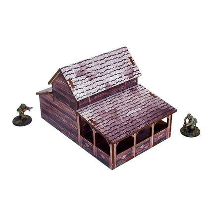 Pre - Painted WW2 Ostfront Village Workshop - Gelände - Micro Art Studio - H00255