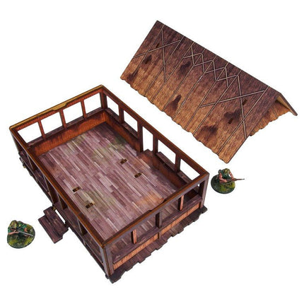 Pre - Painted WW2 Pacific Kitchen (1) - Gelände - Micro Art Studio - H00284