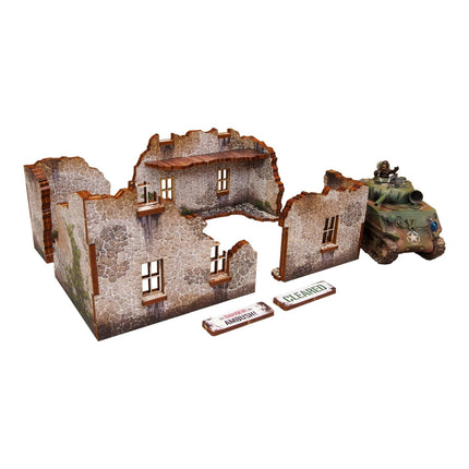 Pre - Painted WW2 Ruin 1 - Gelände - Micro Art Studio - H00215