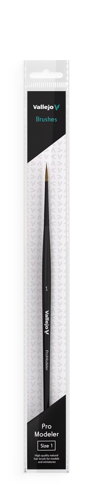 Pro Modeler No. 1 - Rundpinsel (Naturhaar) - Vallejo - B01001