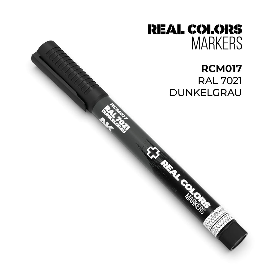 RAL 7021 Dunkelgrau - Real Colors Marker (18 ml)