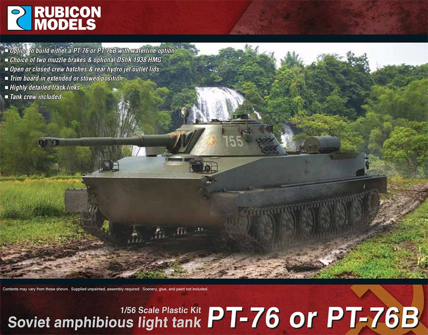 PT - 76 / PT - 76B Soviet Amphibious Light Tank - Panzer - Rubicon Models UK Ltd - 280129
