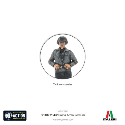 Puma Sd.Kfz 234/2 Puma Armoured Car - Fahrzeuge - Warlord Games - 402012009