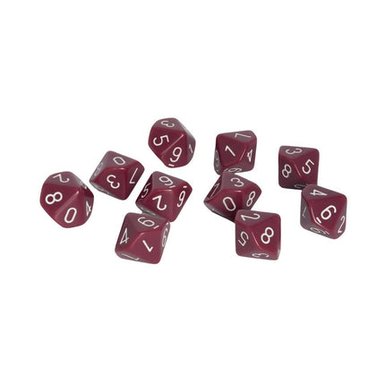 Purple Würfel/Dices D10 (10Stk) - Zubehör - Warlord Games - WG-D10-35