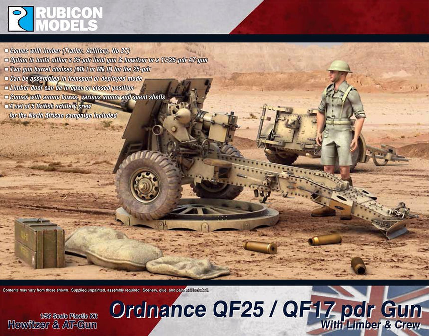 QF25/QF17 Pdr Gun - Artillerie - Rubicon Models UK Ltd - 280115