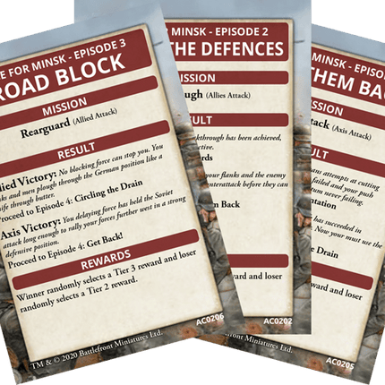 Race for Minsk Ace Campaign Card Pack