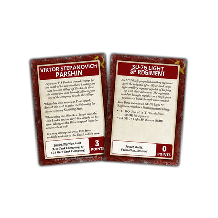 Red Banner Command Cards