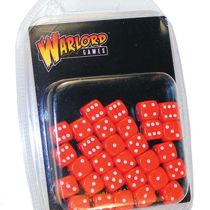 Red D6 Dice/Würfel Pack 10mm (30Stk) - Zubehör - Warlord Games - WG-D6-33