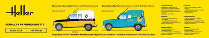 Renault 4 F4 Fourgonnette - Heller - 82700 (5)