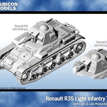 Renault R35 Light Infantry Tank - Resin