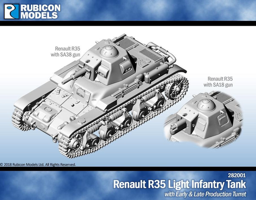 Renault R35 Light Infantry Tank - Resin
