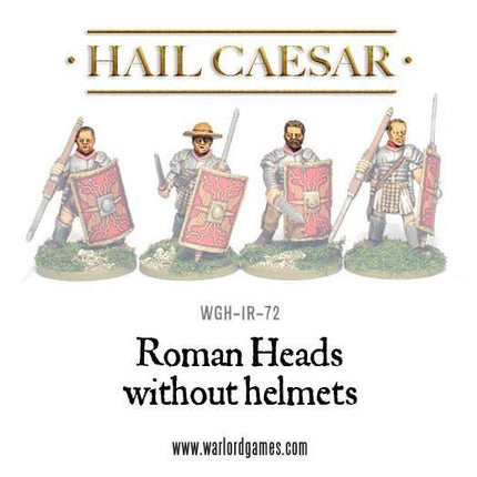 Roman Heads without helmets (4) - Römische Köpfe ohne Helm