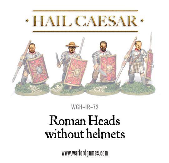 Roman Heads without helmets (4) - Römische Köpfe ohne Helm