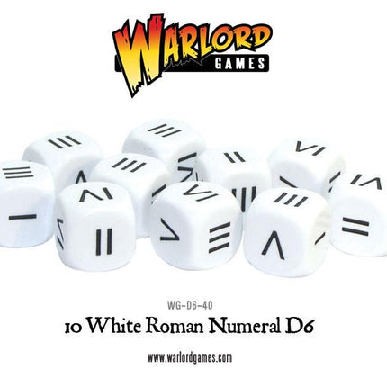 Roman Numeral Dice - Zubehör - Warlord Games - WG-D6-40
