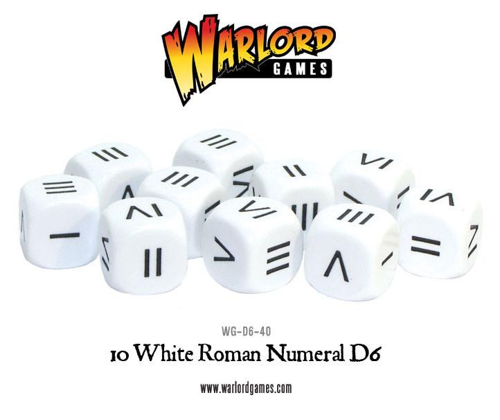 Roman Numeral Dice - Zubehör - Warlord Games - WG-D6-40