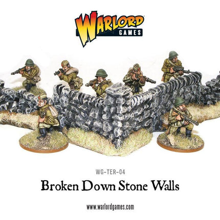 Rorke's Drift - Damaged Stone Walls - Gelände - Warlord Games - WG-TER-04