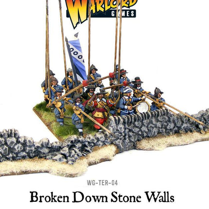 Rorke's Drift - Damaged Stone Walls - Gelände - Warlord Games - WG-TER-04