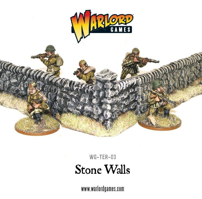 Rorke's Drift Undamaged Stone Walls - Gelände - Warlord Games - WG-TER-03