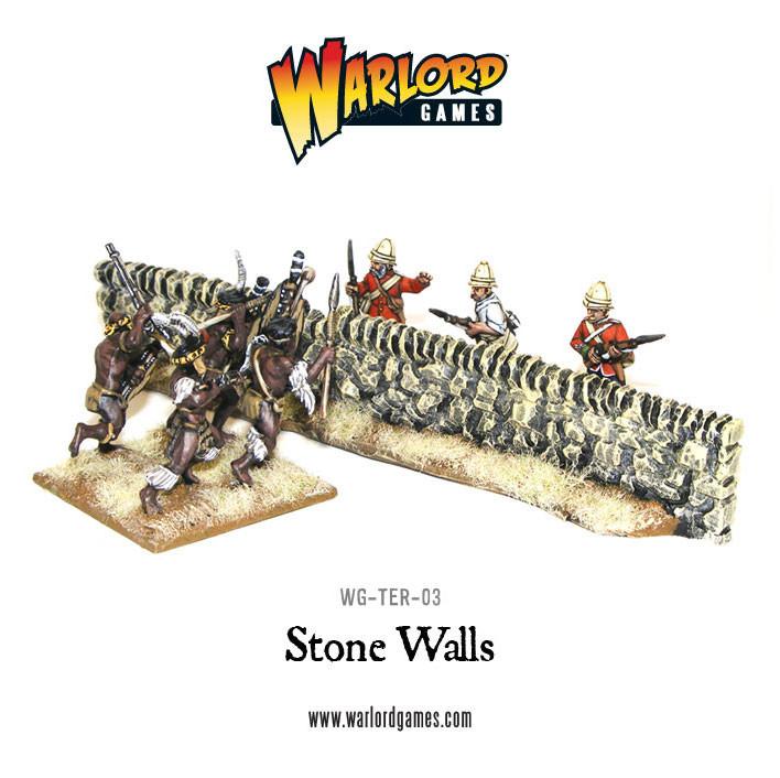 Rorke's Drift Undamaged Stone Walls - Gelände - Warlord Games - WG-TER-03
