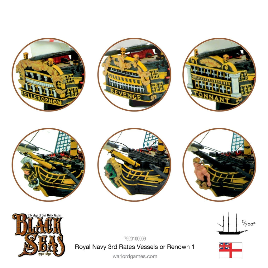 Royal Navy 3rd Rates Named ships Pack 1 - Schiffe - Warlord Games - 7920100009