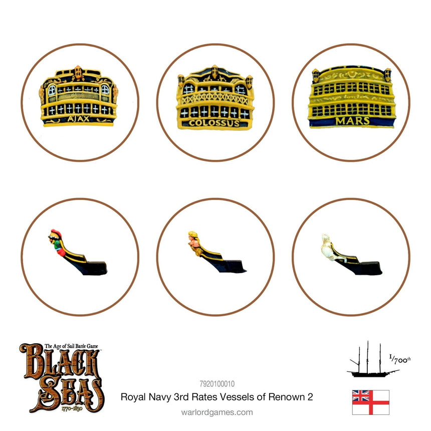 Royal Navy 3rd Rates Named ships Pack 2 - Schiffe - Warlord Games - 7920100010