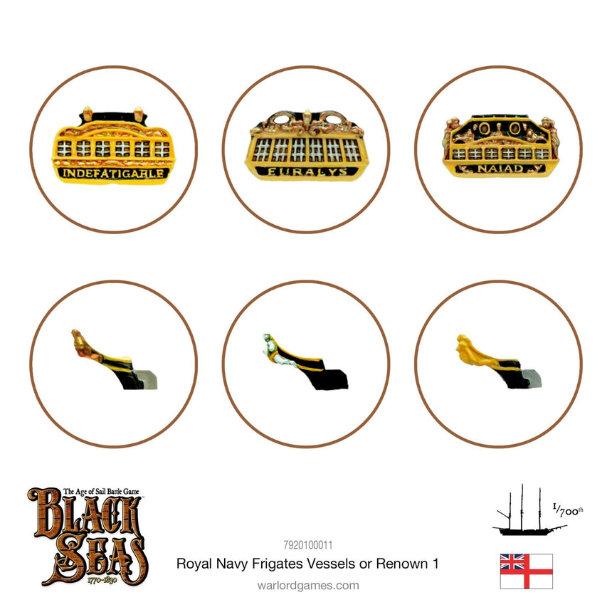 Royal Navy Frigates Named ships Pack 1 - Schiffe - Warlord Games - 7920100011