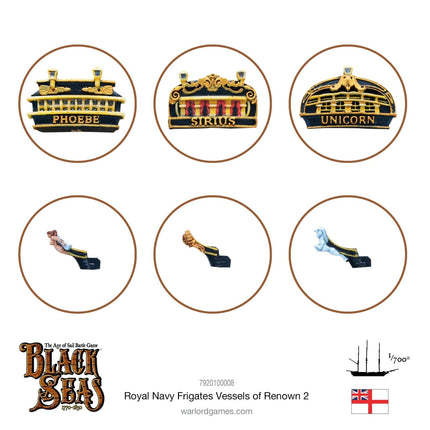 Royal Navy Frigates Named ships Pack 2 - Schiffe - Warlord Games - 7920100008