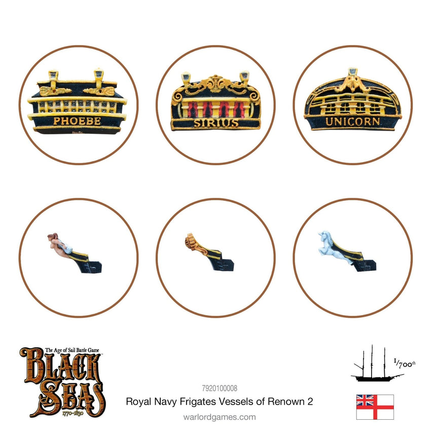 Royal Navy Frigates Named ships Pack 2 - Schiffe - Warlord Games - 7920100008