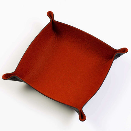 Rust Felt Folding Dice Tray - Zubehör - all rolled up - DTS-ARU-FDT-029
