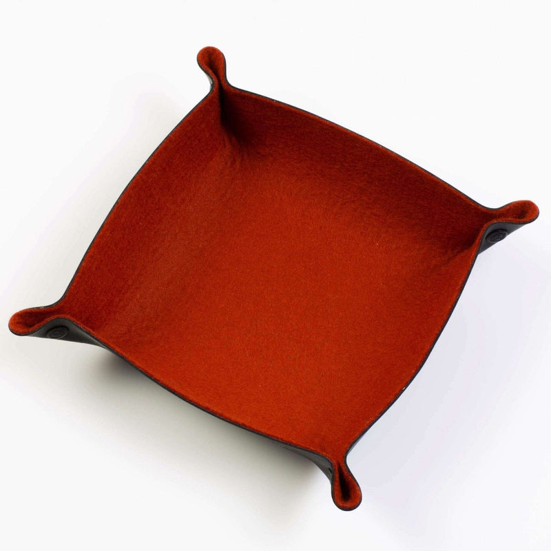 Rust Felt Folding Dice Tray - Zubehör - all rolled up - DTS-ARU-FDT-029