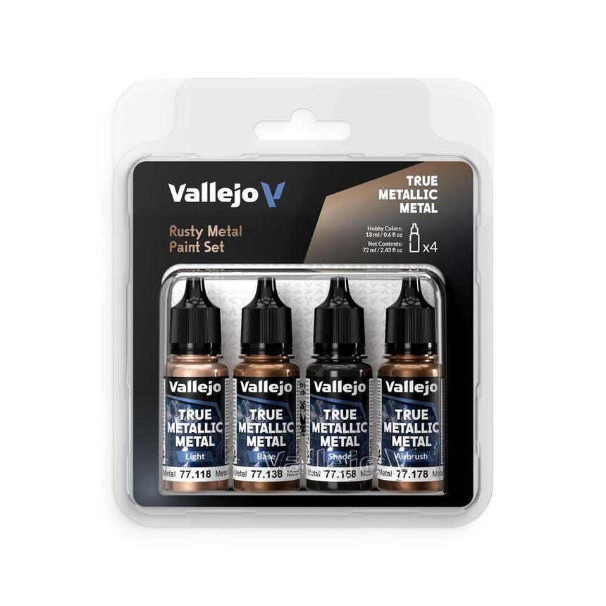 Rusty Metal - True Metallic Metal (4 x 18 ml) - Vallejo - 77269