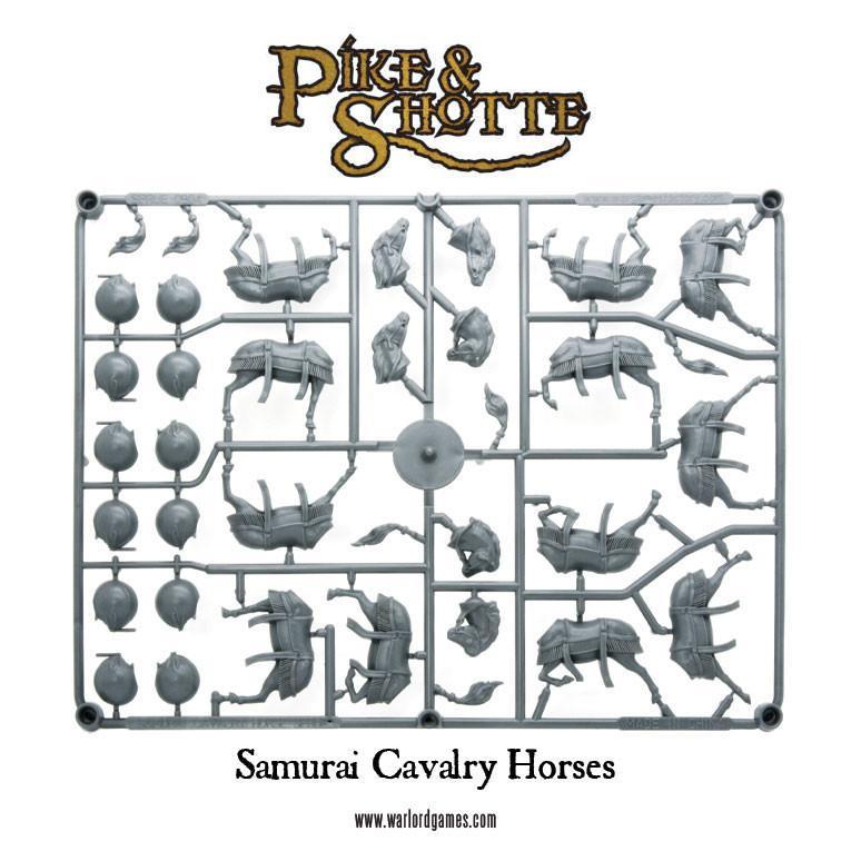 Samurai Cavalry Horses Sprue - Pferde für Samurai-Kavallerie