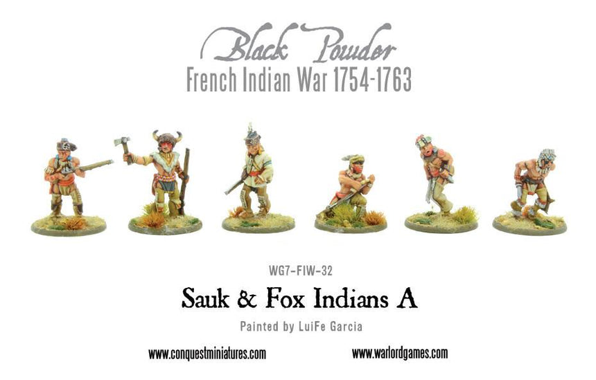Sauk & Fox Indians A - Infanterie - Warlord Games - WG7-FIW-32