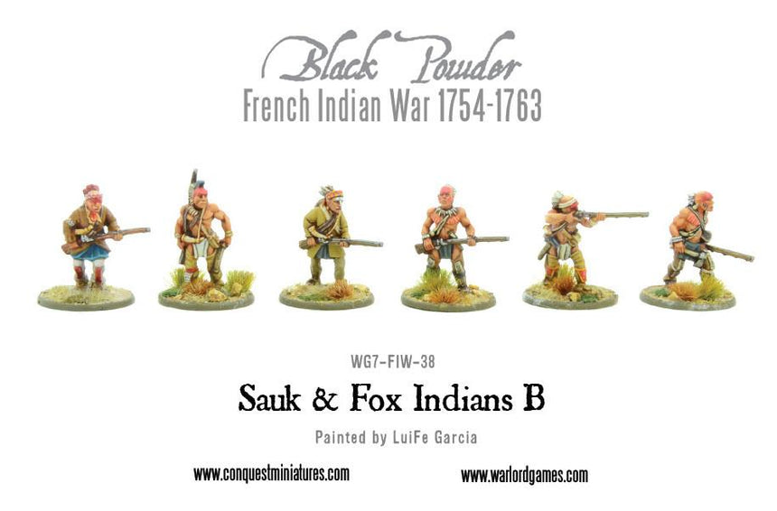 Sauk & Fox Indians B - Infanterie - Warlord Games - WG7-FIW-38
