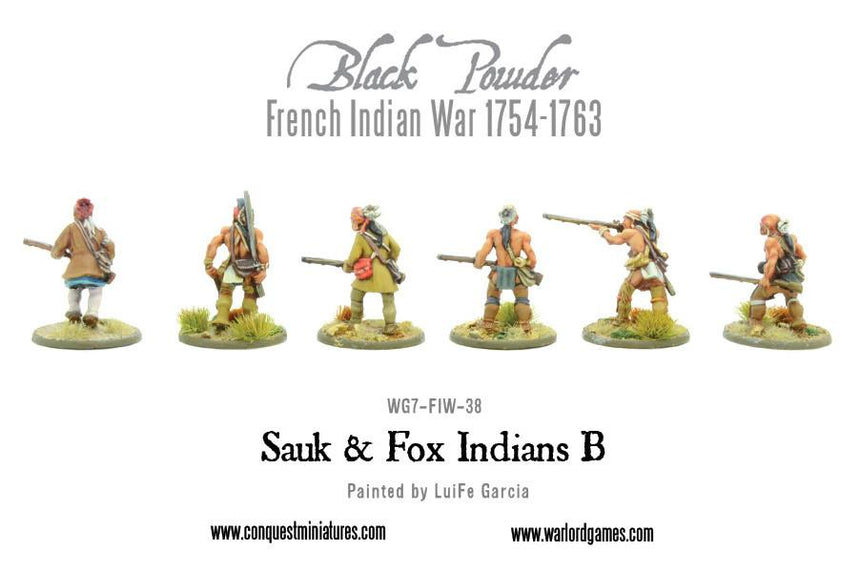Sauk & Fox Indians B - Infanterie - Warlord Games - WG7-FIW-38