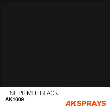 Buy FINE PRIMER BLACK SPRAY online for 11,31&euro; | AK-Interactive
