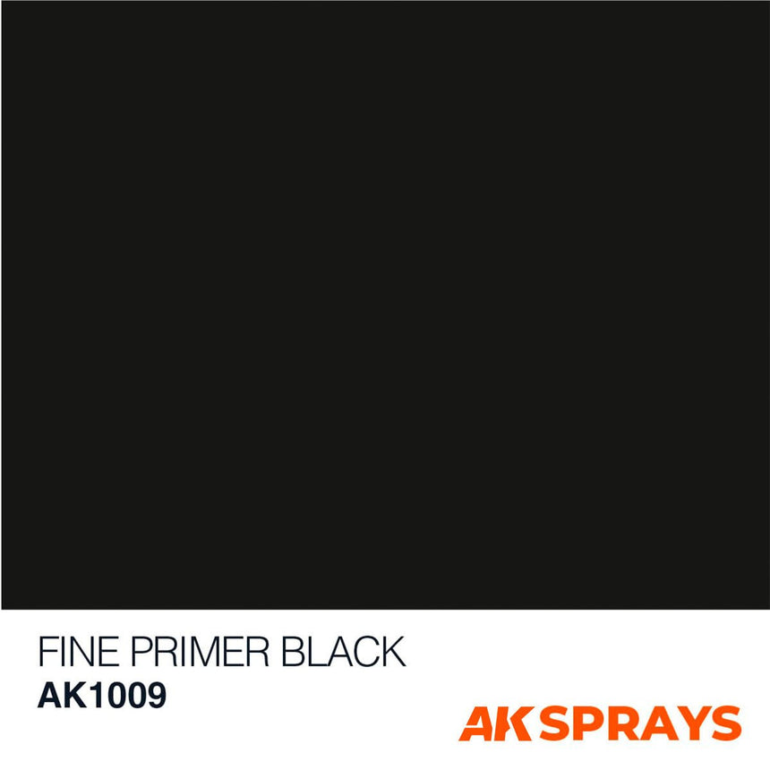Buy FINE PRIMER BLACK SPRAY online for 11,31&euro; | AK-Interactive