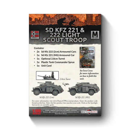Sd Kfz 221 & 222 Light Scout Troop