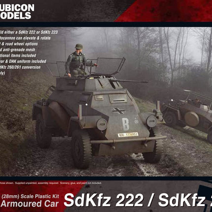 SdKfz 222/223 Light Armoured Car - Fahrzeuge - Rubicon Models UK Ltd - 280062
